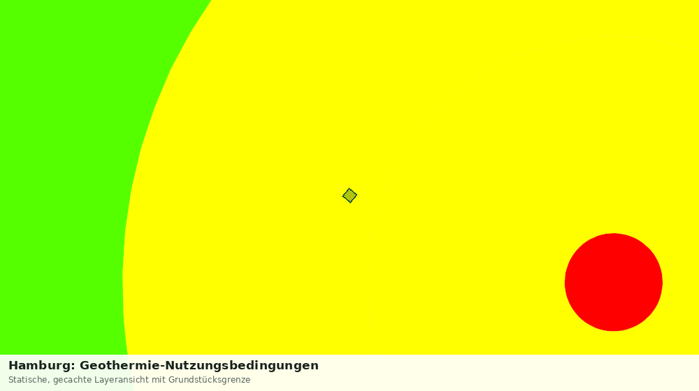 Statische Kartenansicht: Hamburg: Geothermie-Nutzungsbedingungen
