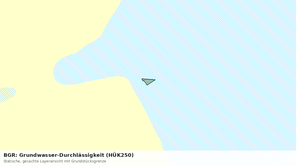 Statische Kartenansicht: BGR: Grundwasser-Durchlässigkeit (HÜK250)