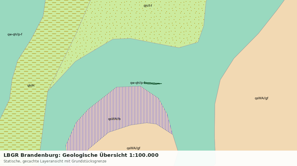 Statische Kartenansicht: LBGR Brandenburg: Geologische Übersicht 1:100.000
