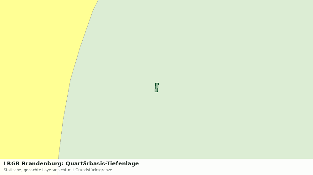 Statische Kartenansicht: LBGR Brandenburg: Quartärbasis-Tiefenlage