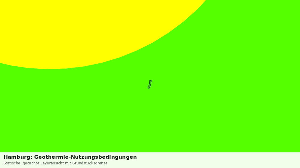 Statische Kartenansicht: Hamburg: Geothermie-Nutzungsbedingungen