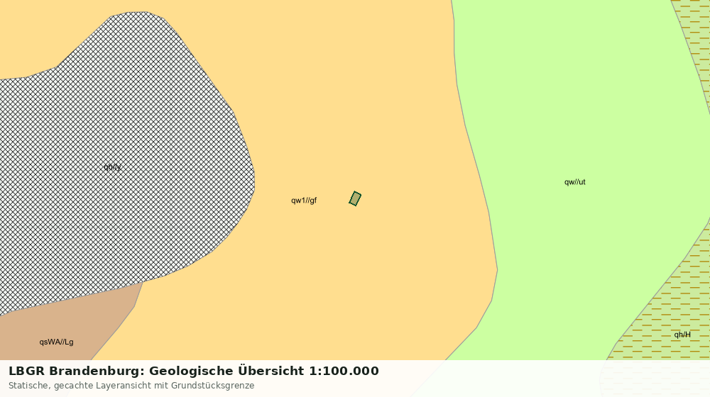 Statische Kartenansicht: LBGR Brandenburg: Geologische Übersicht 1:100.000