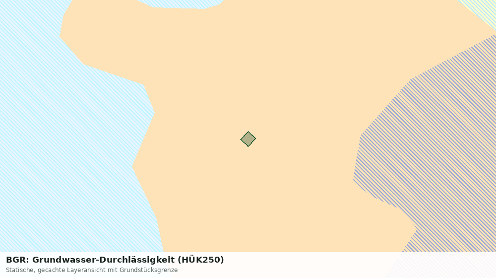 Statische Kartenansicht: BGR: Grundwasser-Durchlässigkeit (HÜK250)