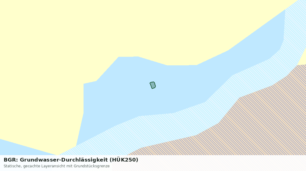 Statische Kartenansicht: BGR: Grundwasser-Durchlässigkeit (HÜK250)