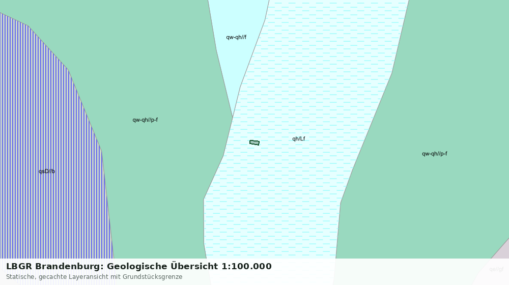 Statische Kartenansicht: LBGR Brandenburg: Geologische Übersicht 1:100.000