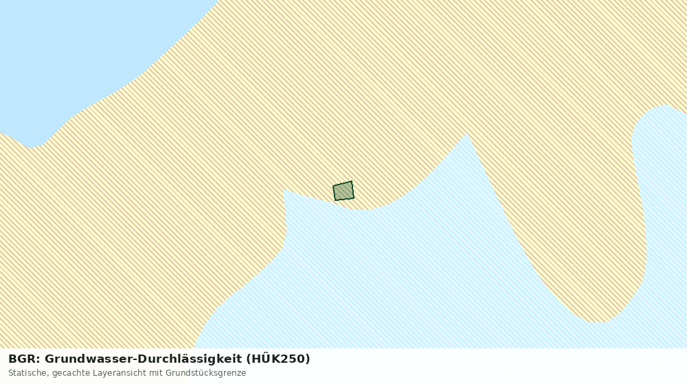 Statische Kartenansicht: BGR: Grundwasser-Durchlässigkeit (HÜK250)
