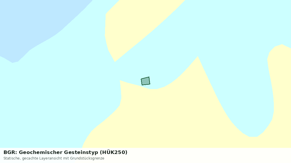 Statische Kartenansicht: BGR: Geochemischer Gesteinstyp (HÜK250)