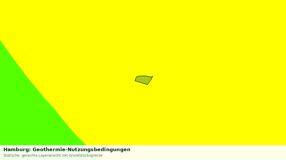 Statische Kartenansicht: Hamburg: Geothermie-Nutzungsbedingungen