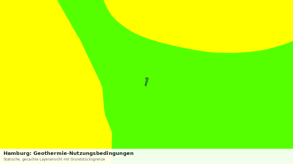 Statische Kartenansicht: Hamburg: Geothermie-Nutzungsbedingungen