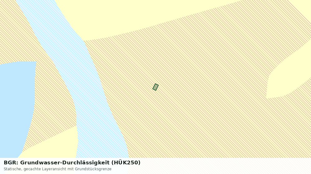 Statische Kartenansicht: BGR: Grundwasser-Durchlässigkeit (HÜK250)
