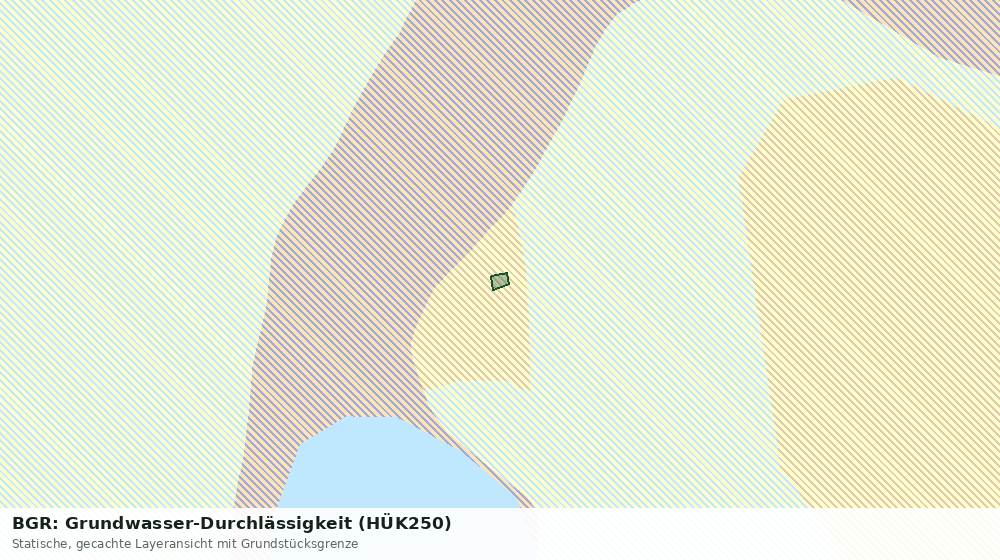 Statische Kartenansicht: BGR: Grundwasser-Durchlässigkeit (HÜK250)