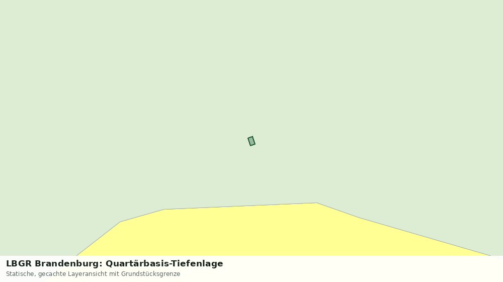 Statische Kartenansicht: LBGR Brandenburg: Quartärbasis-Tiefenlage