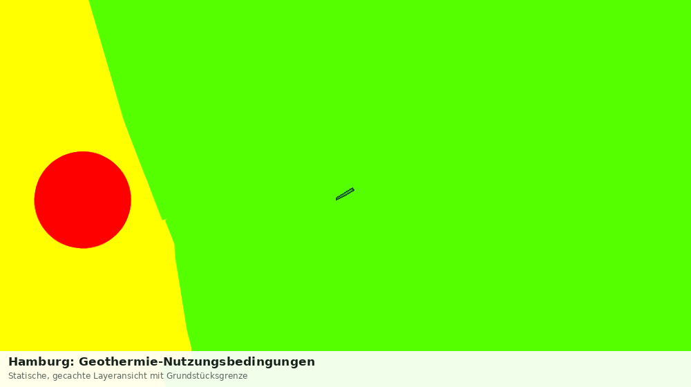 Statische Kartenansicht: Hamburg: Geothermie-Nutzungsbedingungen