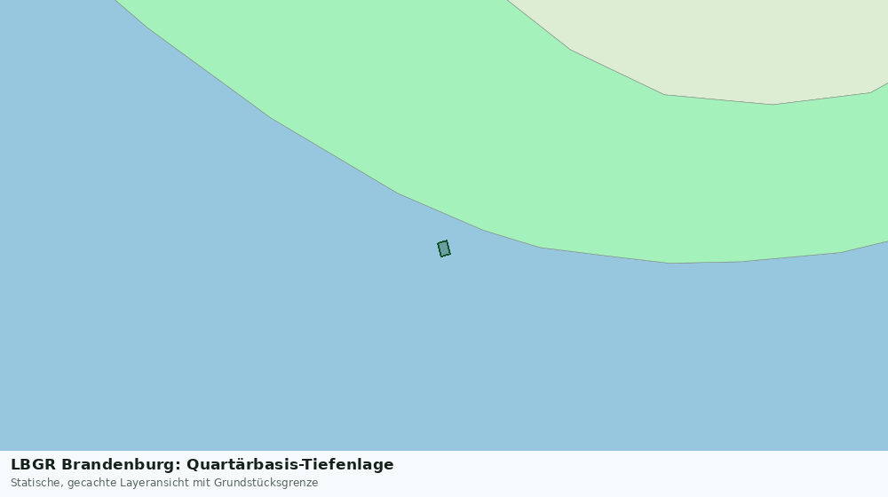 Statische Kartenansicht: LBGR Brandenburg: Quartärbasis-Tiefenlage