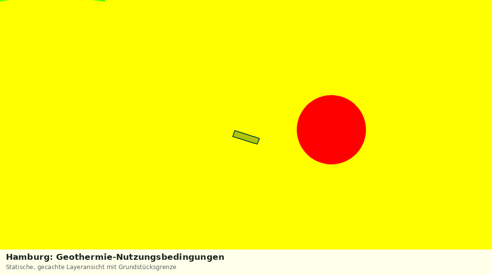 Statische Kartenansicht: Hamburg: Geothermie-Nutzungsbedingungen