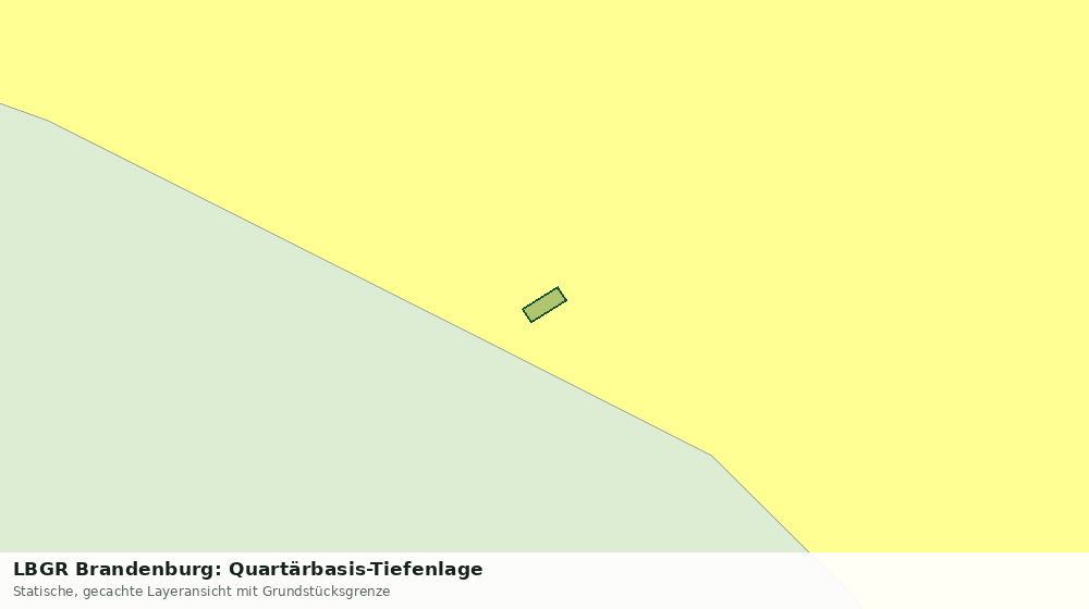 Statische Kartenansicht: LBGR Brandenburg: Quartärbasis-Tiefenlage