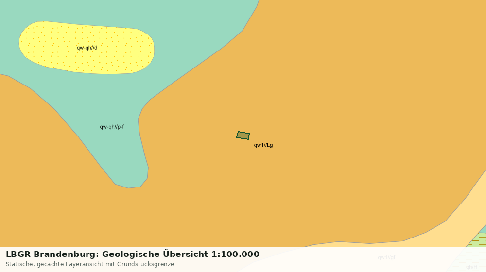 Statische Kartenansicht: LBGR Brandenburg: Geologische Übersicht 1:100.000