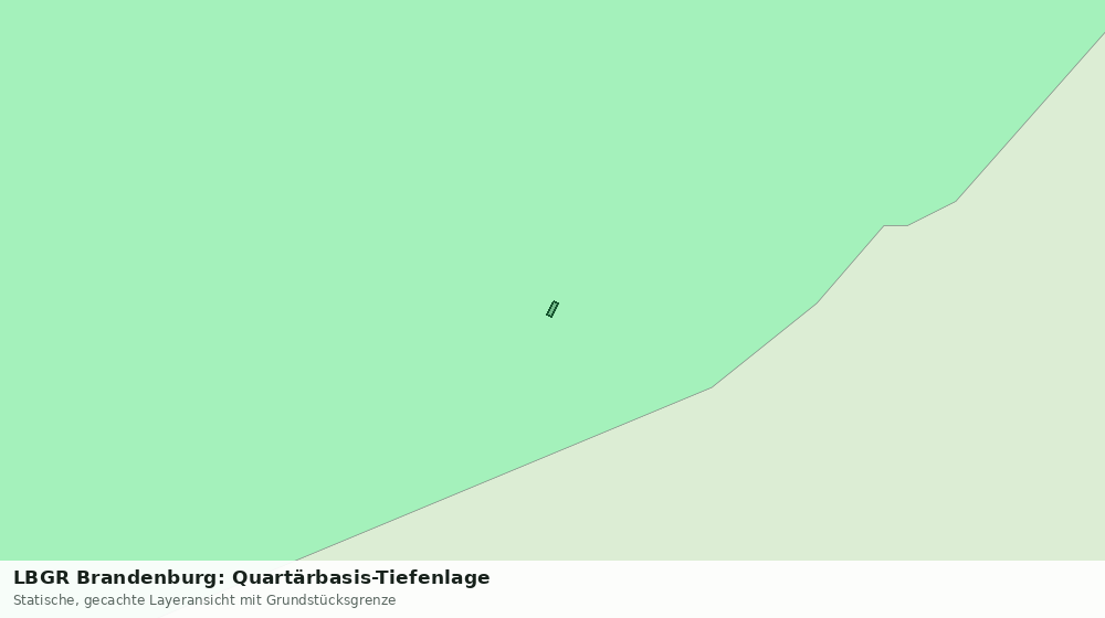 Statische Kartenansicht: LBGR Brandenburg: Quartärbasis-Tiefenlage