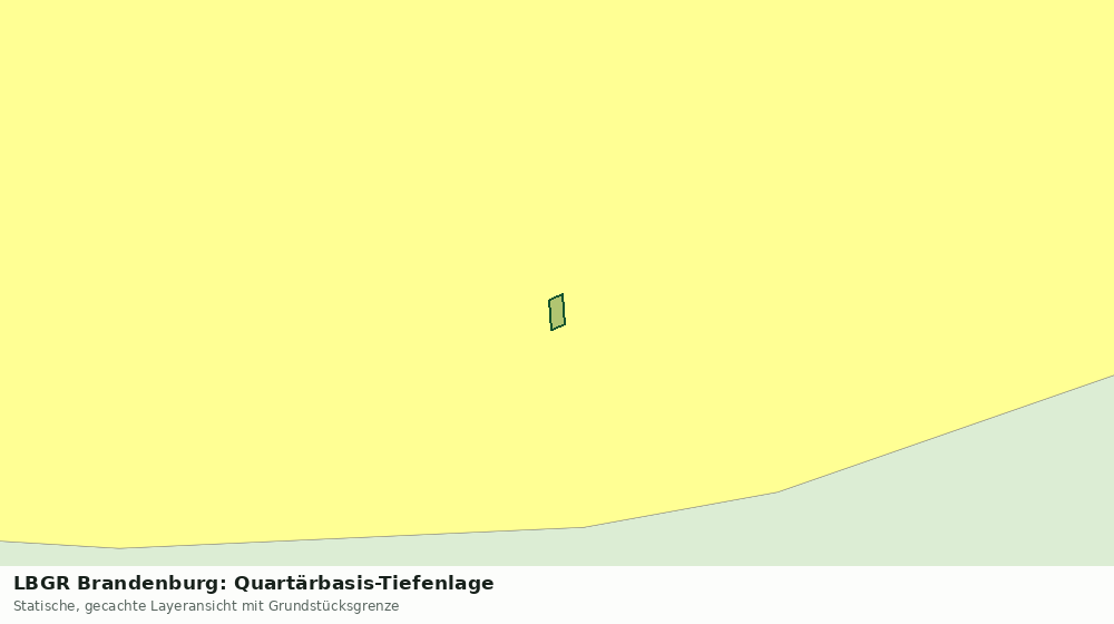 Statische Kartenansicht: LBGR Brandenburg: Quartärbasis-Tiefenlage