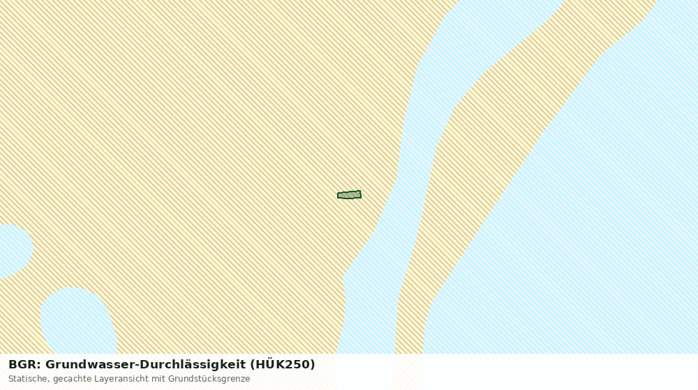 Statische Kartenansicht: BGR: Grundwasser-Durchlässigkeit (HÜK250)