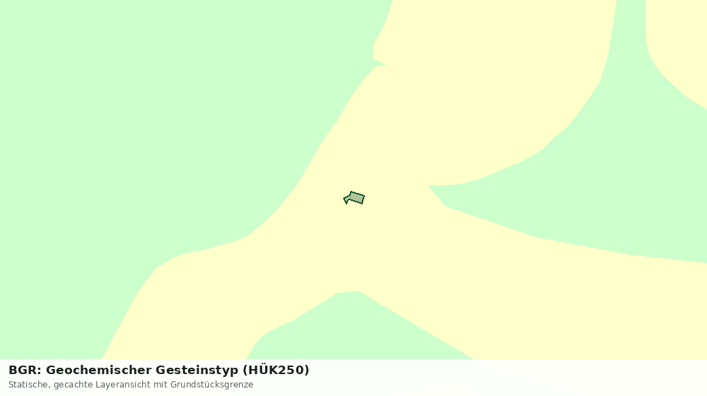 Statische Kartenansicht: BGR: Geochemischer Gesteinstyp (HÜK250)