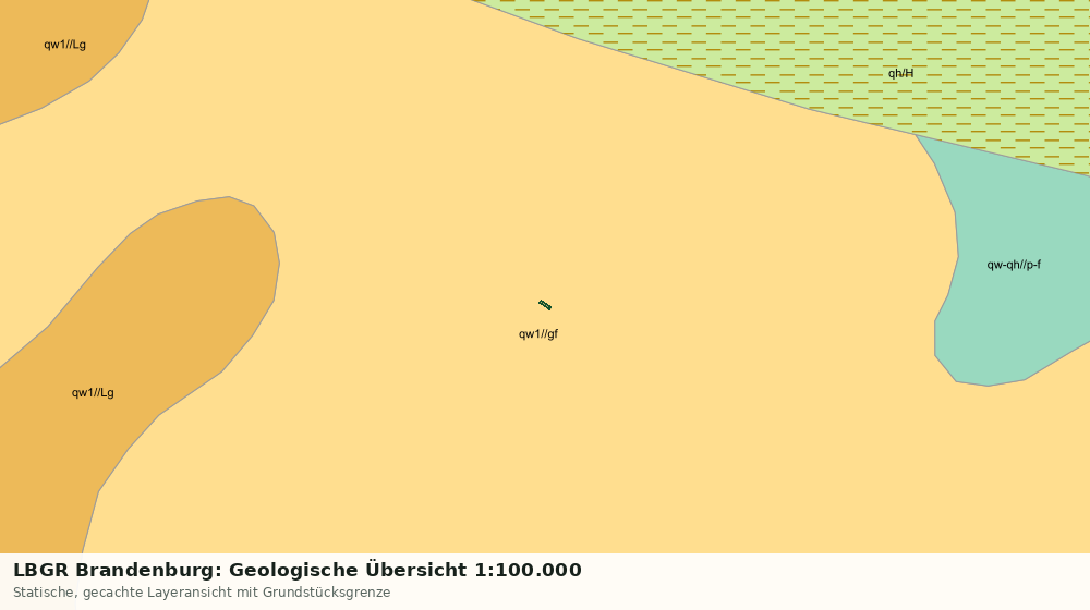 Statische Kartenansicht: LBGR Brandenburg: Geologische Übersicht 1:100.000