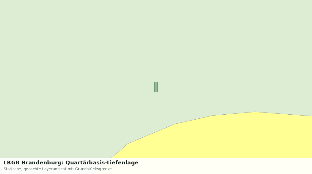 Statische Kartenansicht: LBGR Brandenburg: Quartärbasis-Tiefenlage
