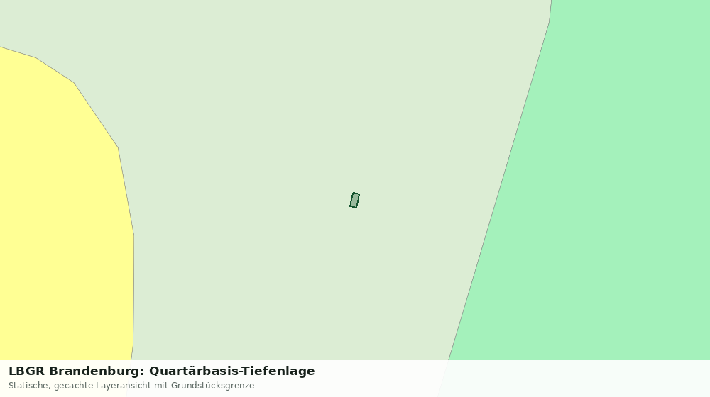 Statische Kartenansicht: LBGR Brandenburg: Quartärbasis-Tiefenlage