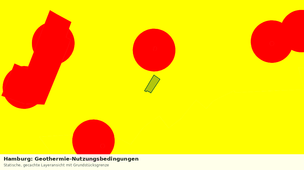 Statische Kartenansicht: Hamburg: Geothermie-Nutzungsbedingungen