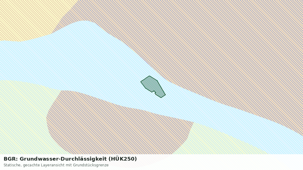 Statische Kartenansicht: BGR: Grundwasser-Durchlässigkeit (HÜK250)