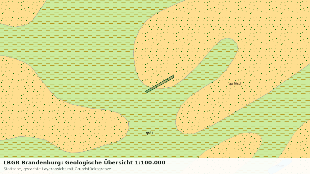 Statische Kartenansicht: LBGR Brandenburg: Geologische Übersicht 1:100.000