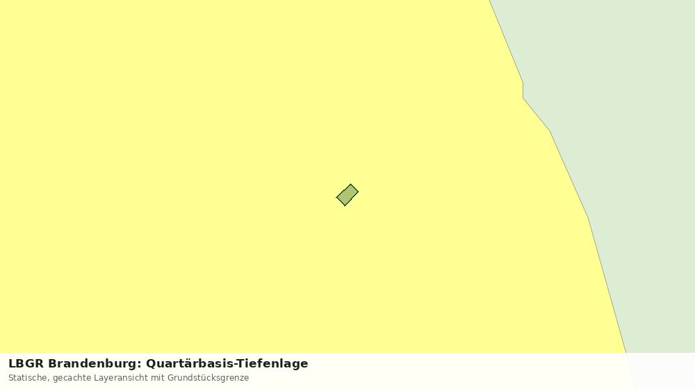 Statische Kartenansicht: LBGR Brandenburg: Quartärbasis-Tiefenlage