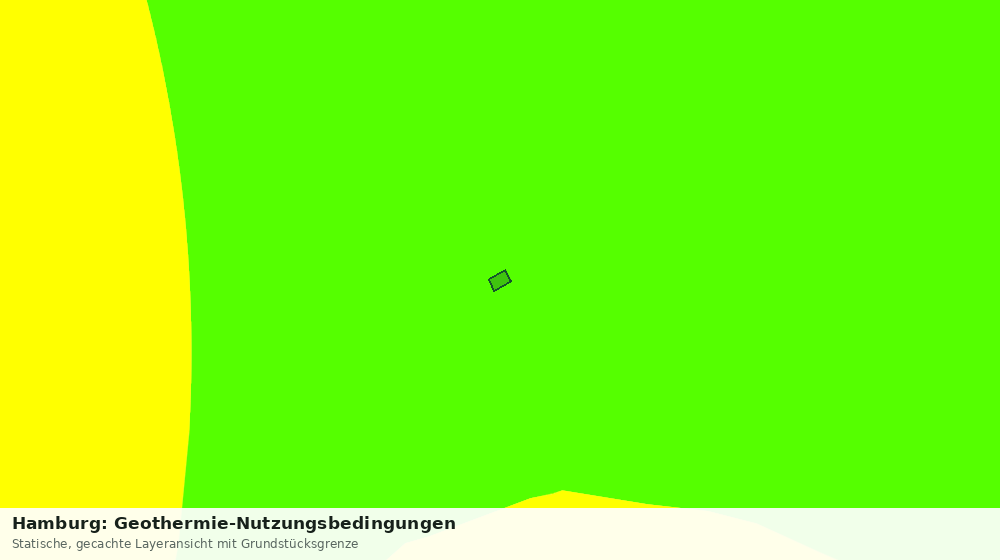 Statische Kartenansicht: Hamburg: Geothermie-Nutzungsbedingungen