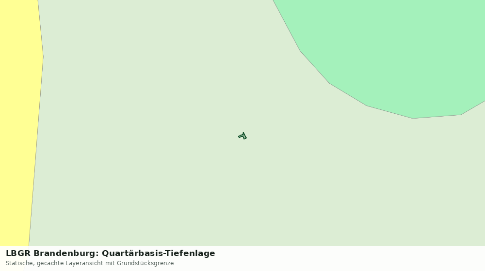 Statische Kartenansicht: LBGR Brandenburg: Quartärbasis-Tiefenlage