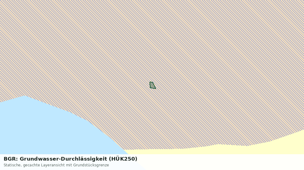 Statische Kartenansicht: BGR: Grundwasser-Durchlässigkeit (HÜK250)