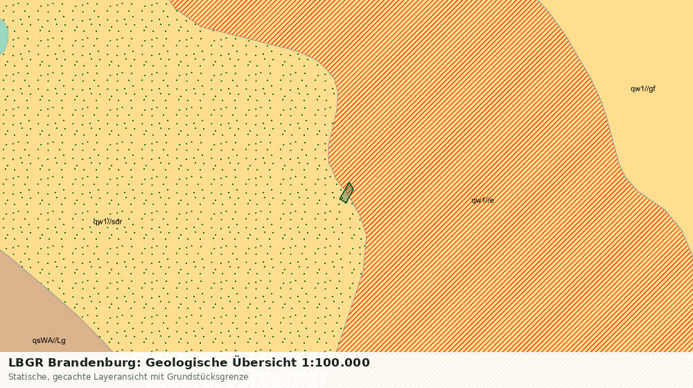 Statische Kartenansicht: LBGR Brandenburg: Geologische Übersicht 1:100.000