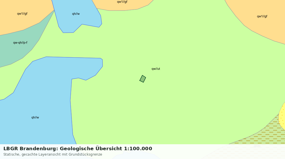 Statische Kartenansicht: LBGR Brandenburg: Geologische Übersicht 1:100.000