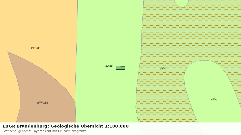 Statische Kartenansicht: LBGR Brandenburg: Geologische Übersicht 1:100.000