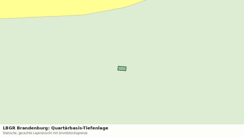 Statische Kartenansicht: LBGR Brandenburg: Quartärbasis-Tiefenlage