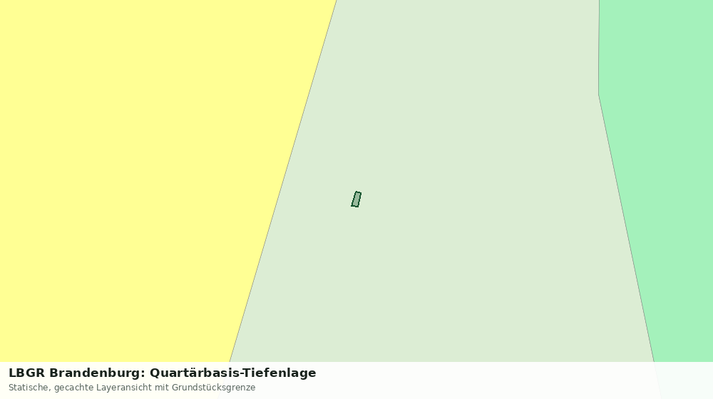 Statische Kartenansicht: LBGR Brandenburg: Quartärbasis-Tiefenlage