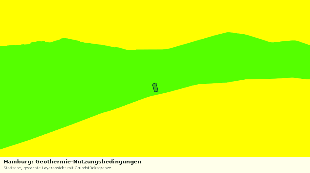Statische Kartenansicht: Hamburg: Geothermie-Nutzungsbedingungen