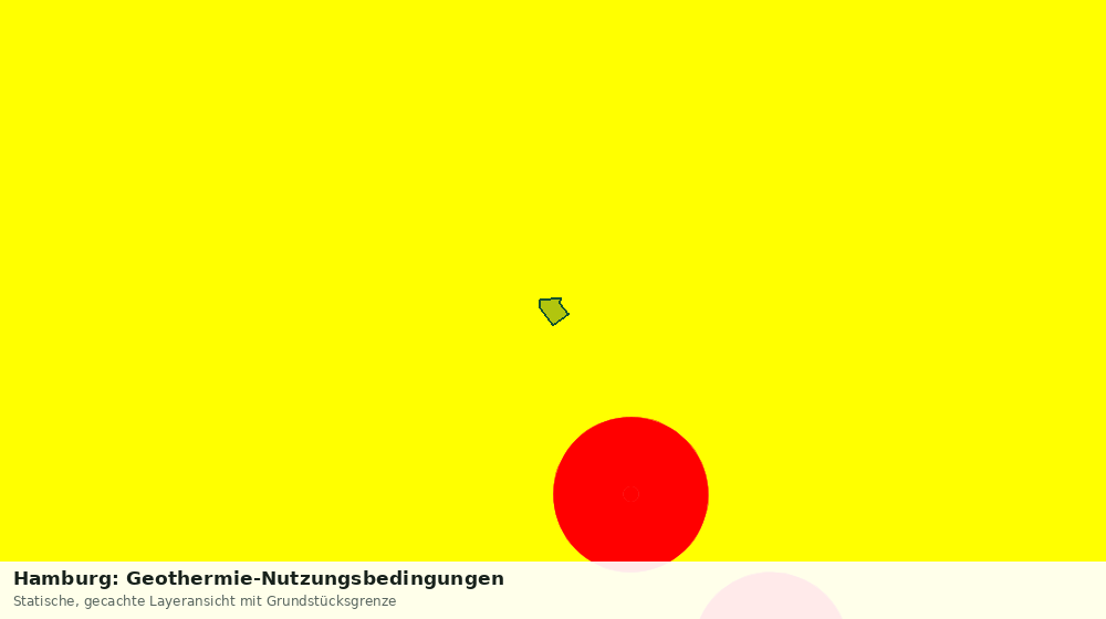 Statische Kartenansicht: Hamburg: Geothermie-Nutzungsbedingungen