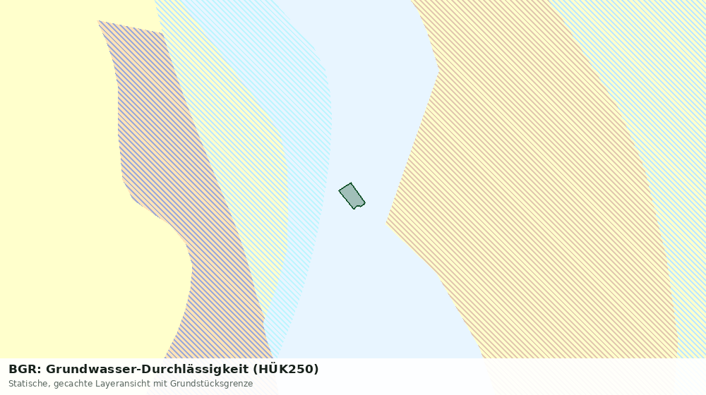 Statische Kartenansicht: BGR: Grundwasser-Durchlässigkeit (HÜK250)