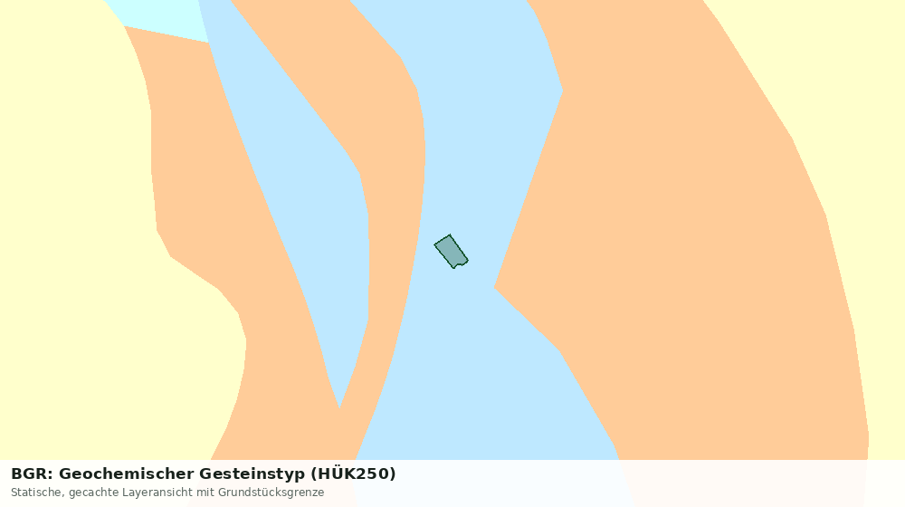 Statische Kartenansicht: BGR: Geochemischer Gesteinstyp (HÜK250)