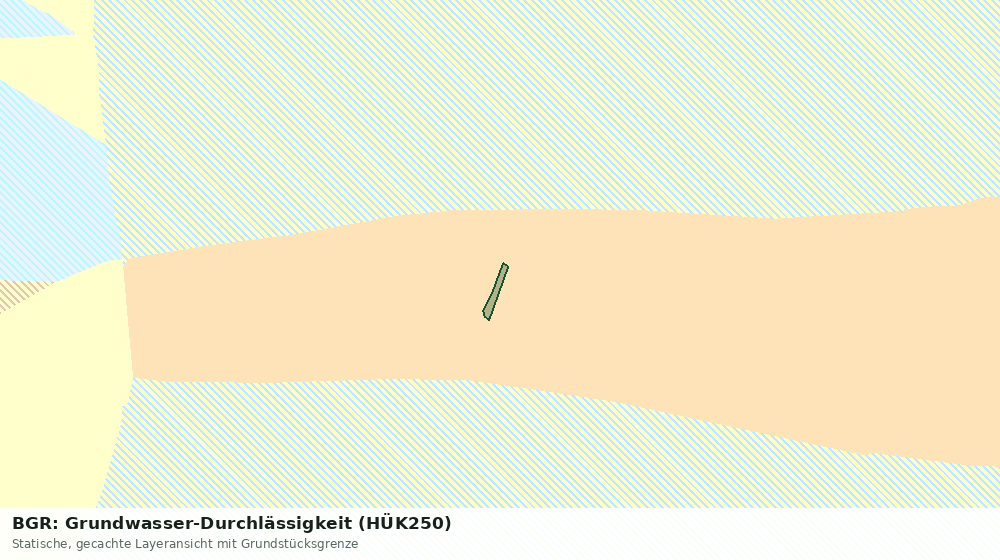 Statische Kartenansicht: BGR: Grundwasser-Durchlässigkeit (HÜK250)
