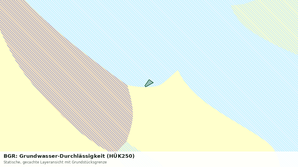 Statische Kartenansicht: BGR: Grundwasser-Durchlässigkeit (HÜK250)