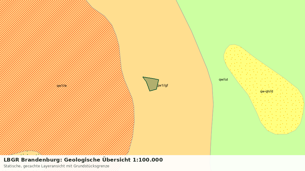 Statische Kartenansicht: LBGR Brandenburg: Geologische Übersicht 1:100.000