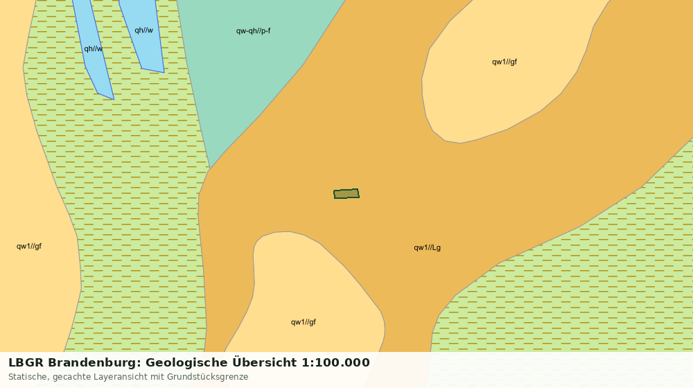 Statische Kartenansicht: LBGR Brandenburg: Geologische Übersicht 1:100.000