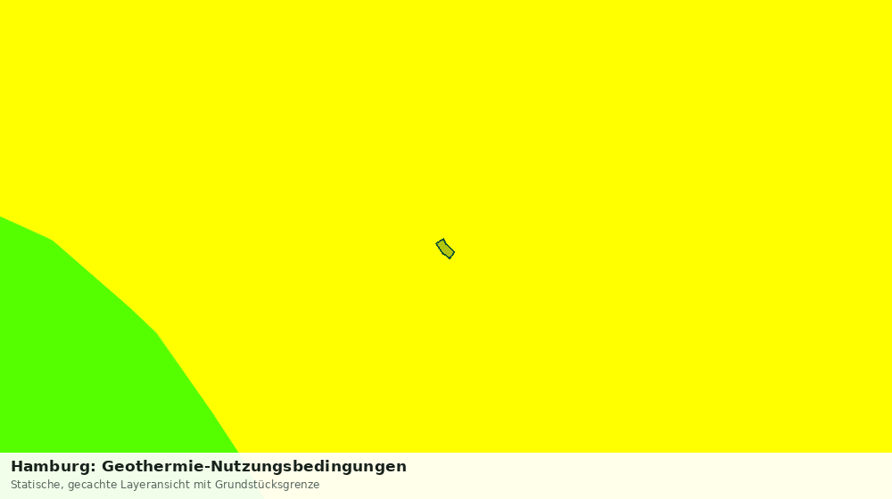 Statische Kartenansicht: Hamburg: Geothermie-Nutzungsbedingungen