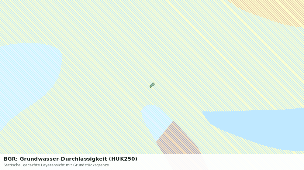 Statische Kartenansicht: BGR: Grundwasser-Durchlässigkeit (HÜK250)